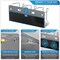 Sorbus Magnetic Stanley Cup Holder for 3 Cups – Versatile Water Bottle Organizer for Fridge, Oven, or Wall – Adjustable Mount with Adhesive Tape or Screws – Tumbler & Travel Mug Storage Rack (2 Pack)